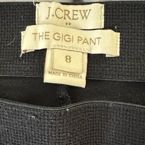 J.Crew Black Textured Gigi Pant